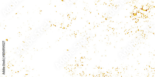 White abstract background with distressed grunge grain and rust dust texture, enhanced by shiny gold confetti glitter for festive banners, posters, and modern layouts