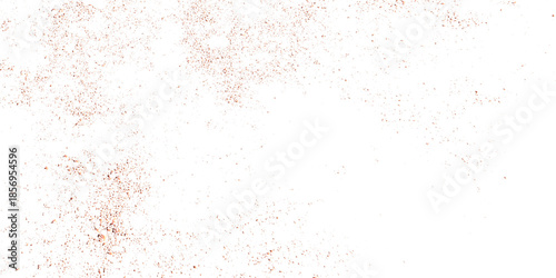 Minimal white abstract background with peach and beige dust grain, distressed grunge noise texture, and sparkling gold confetti creating a modern vintage festive overlay design
