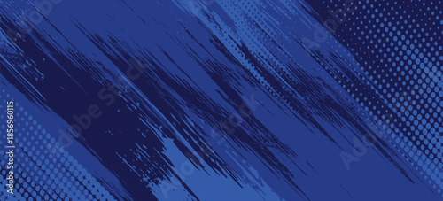 blue color pattern gradient grunge texture background. Dots pop art comics sport style vector illustration Abstract dark blue background with modern corporate concept. Eps 10