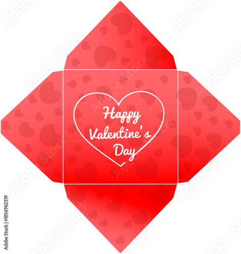 Happy Valentine’s Day – romantic holiday envelope