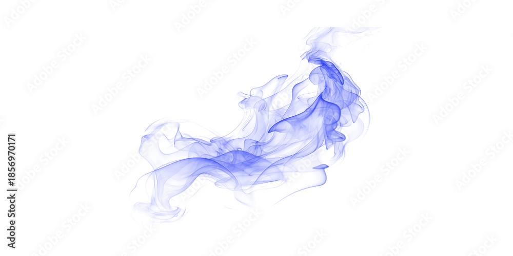 Obraz premium Abstract Blue Smoke Dynamic Swirls on Black Background Ethereal Glowing Energy Mystical Digital Arts Wallpaper Concept