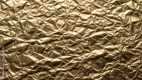 Golden Crumpled Texture Background