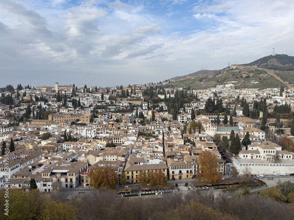 Obraz premium Scenic View of Granada, Spain