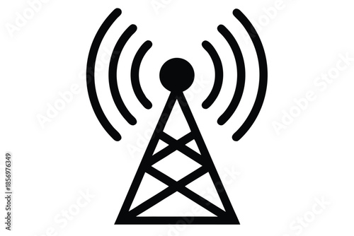 wireless signal vector icon silhouette