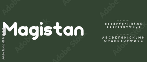 Magistan  luxury sans serif alphabet display font vector. Beautiful typeface