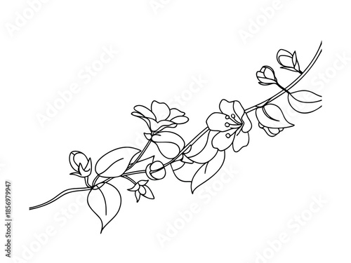 Simple Temple Floral Design