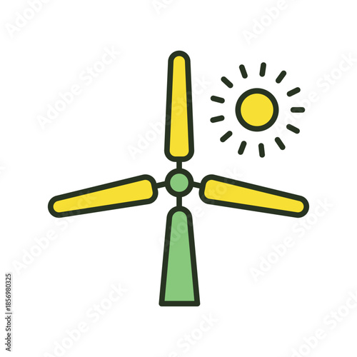 Renewable and Clean Energy Vector Icons