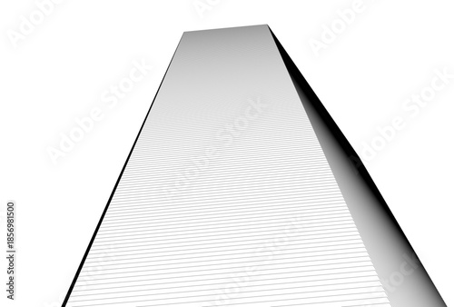 Abstract architecture 3D rendering