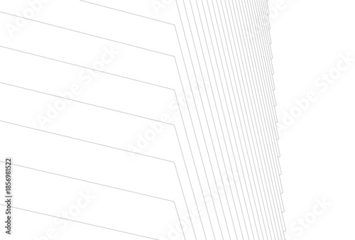 Abstract architecture 3D rendering