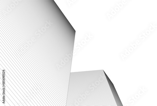 Abstract architecture 3D rendering