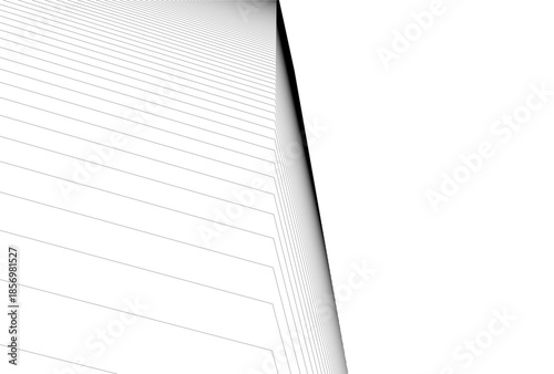 Abstract architecture 3D rendering