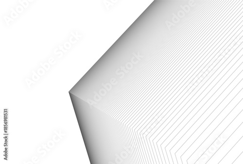 Abstract architecture 3D rendering