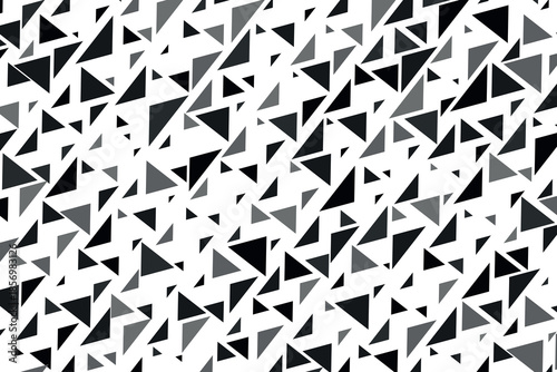 Geometric seamless pattern with black elements. Luxury background. Ornamental wallpaper detail of mosaic. Art Deco invitation greeting Design. Vector illustration.