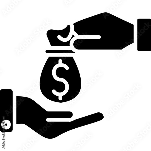 Fundraising Support Concept Icon