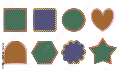 トラッドなバイアスチェックのフレームセット2