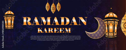 Ramadan kareem social media facebook cover design template