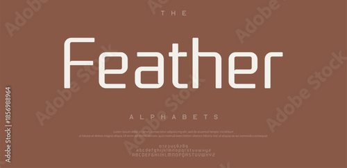 Minimal modern luxury font  alphabet font. 
