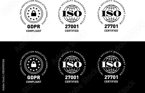 The ISO and General Data Protection Regulation (GDPR) badges