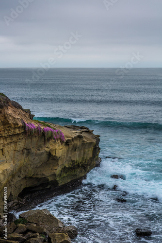 Cliff overlooking the Pacific Ocean