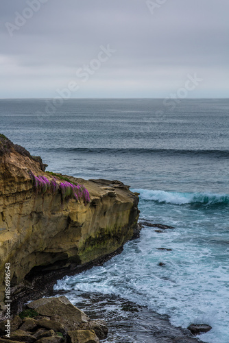 Cliff overlooking the Pacific Ocean