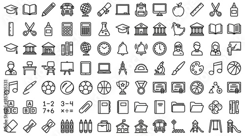 School Subjects and Tools for Learning in a Creative Layout