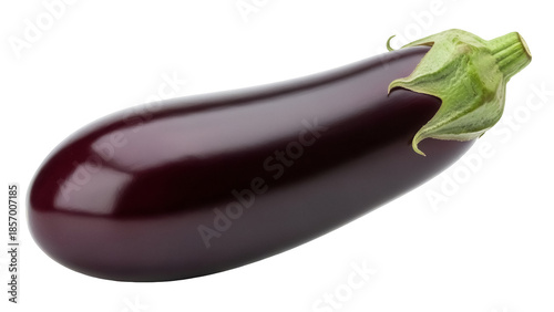 Tableau sur toile Fresh shiny eggplant isolated PNG, healthy vegetable for cooking and vegetarian