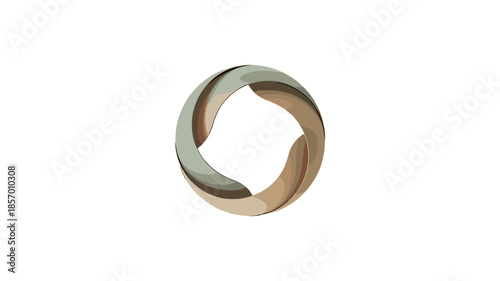 A circular, intertwined design, a symbol of connection and unity.