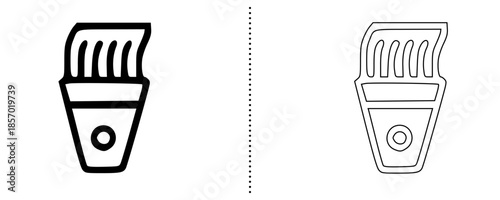 Electric Hair Clipper Icon for Grooming and Haircut, Barber Trimmer Tool Symbol for Salon Equipment, Personal Care and Modern User Interface Vector Design