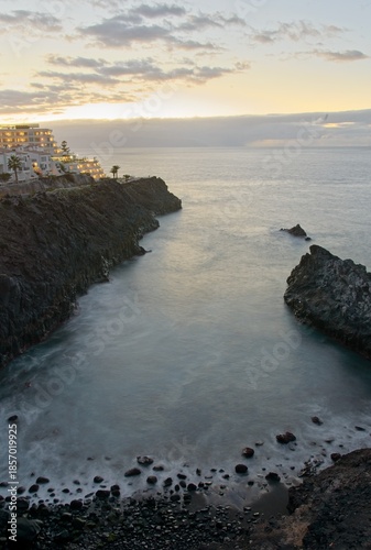 Tenerife coast at sunset