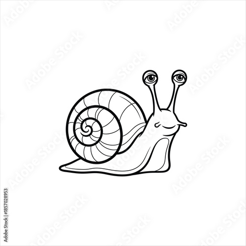 Cartoon snail icon representing slow pace and natural progression