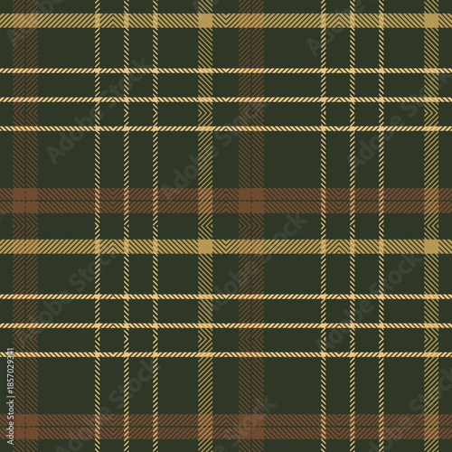 Color twill scotland textile seamless pattern. Fabric texture check tartan plaid. Abstract geometric background for cloth, card, fabric. Monochrome graphic repeating design. Modern squared ornament.