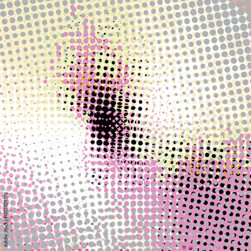 Abstract pop art creative concept. Colorful polka dots retro comics background. Cartoon modern halftone pattern. Design for poster, card, sale banner, empty bubble.