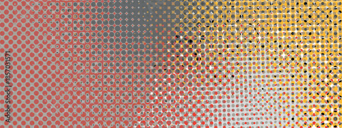 Abstract pop art creative concept. Colorful polka dots retro comics background. Cartoon modern halftone pattern. Design for poster, card, sale banner, empty bubble.