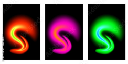 Vibrant abstract gradient background with dynamic color transitions for creative projects and marketing, isolated transparent background, editable vector artwork ai illustration file,