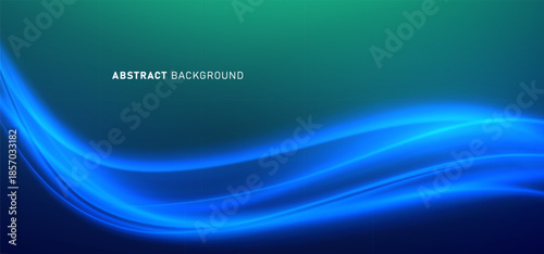 Digital technology banner green blue background concept, cyber technology circuit, abstract tech, innovation future data, internet network, Ai big data, futuristic wifi connection illustration concept