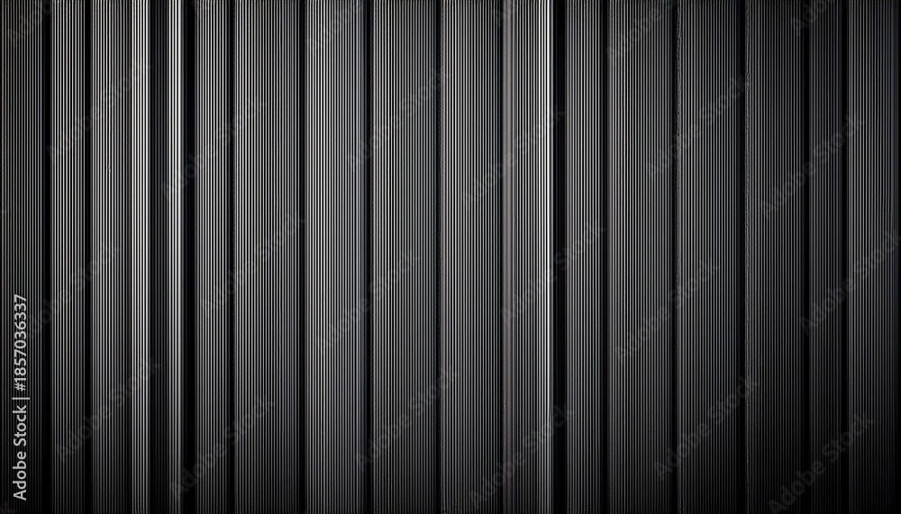 Obraz premium Sleek Dark Grey Vertical Stripes With Subtle Texture Background