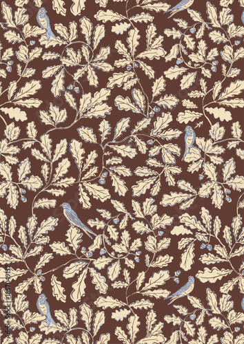 Leaf_floral_nature_bird_acorn_autumn