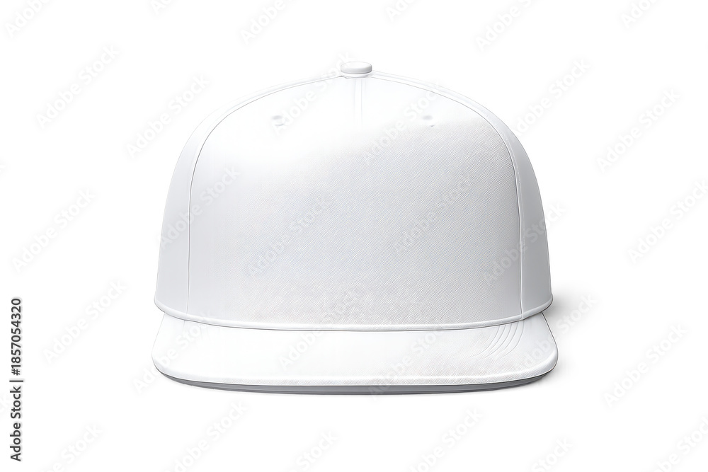 Fototapeta premium White Snapback Hat Isolated on transparent background product shot