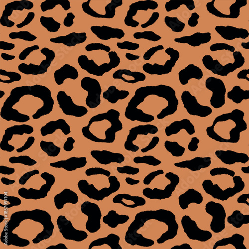 Abstract modern leopard seamless pattern. Animals fashion trendy background. Color decorative vector illustration for print, fabric, textile. Modern ornament of stylized skin.