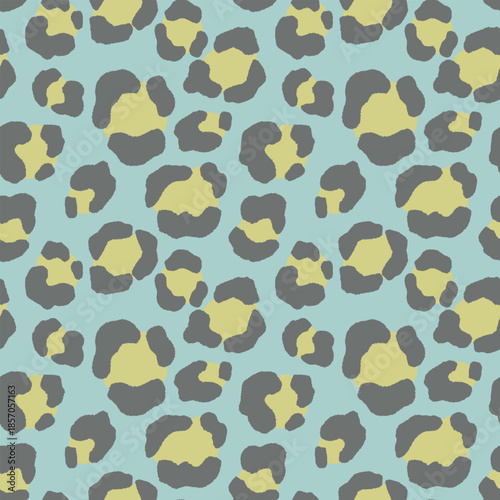 Abstract modern leopard seamless pattern. Animals fashion trendy background. Color decorative vector illustration for print, fabric, textile. Modern ornament of stylized skin.