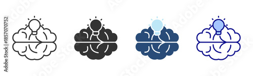 Intelligence Icon Set. Designed In Multi Style