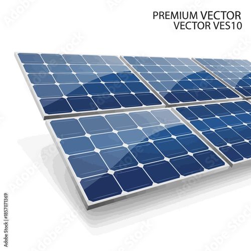 Solar Panels on White 1.