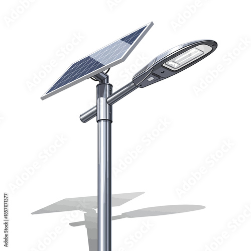 Solar Powered Street Lamp.