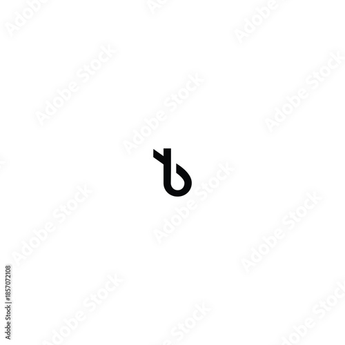 t b letter idea vector logo design