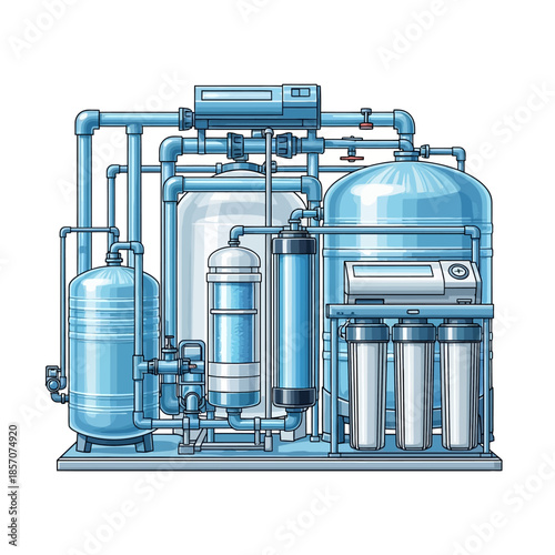 Industrial Water Purification System.