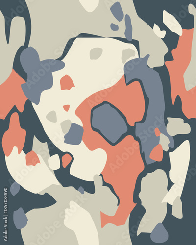 Vector seamless camo tiger stripe army fatigue pattern design