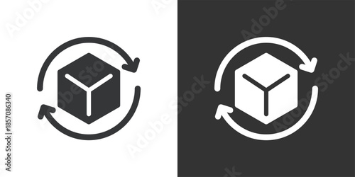 Product Cycle icon. Solid glyph series icon