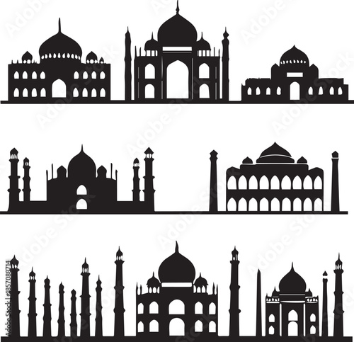 Silhouettes of Indian Architecture Collection building