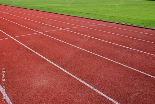 Red Running Track