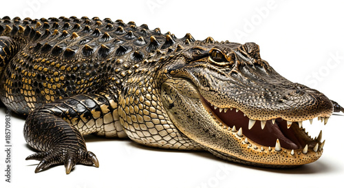 crocodile isolated on white background